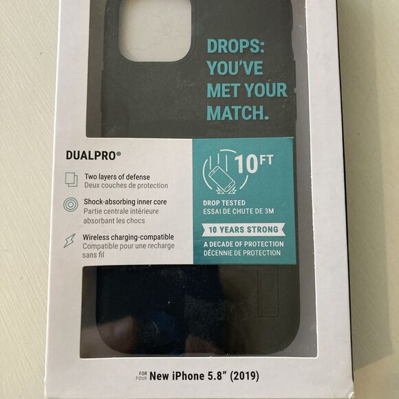 Incipio DualPro iPhone 11 Pro Case Black Slim Dual Layer Soft Touch NIB - Picture 5 of 9